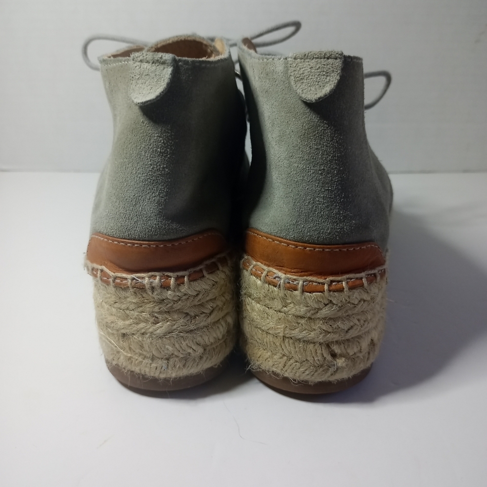 Rag & Bone women suede espadrilles wedges size 5 - Picture 4 of 6